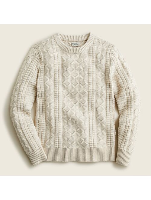 J.Crew Cotton cable-knit crewneck sweater