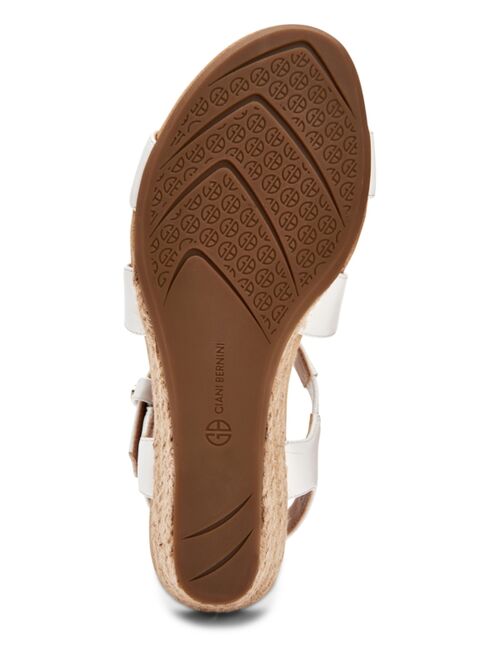 Giani Bernini Blythee Memory-Foam Wedge Sandals, Created for Macy's