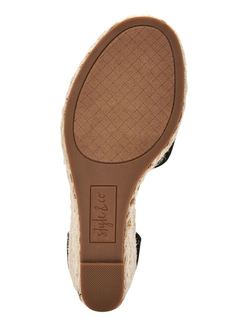 Style & Co Seleeney Wedge Sandals, Created for Macy's