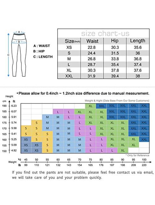 Heathyoga Leggings with Pockets for Women High Waisted Yoga Pants for Women with Pockets Workout Leggings for Women