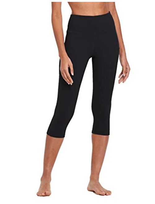 BALEAF Women's Capri Leggings High Waisted Yoga Pants Stretch 3/4 Workout Exercise Capris with Pockets