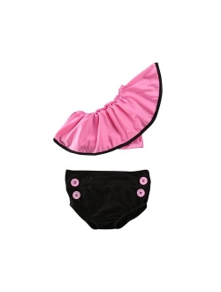 Girl Swimwear 2020 Toddler Baby Girl Bikini Set Off Shoulder Ruffle Swimsuit Swimwear Beachwear 2-6Y