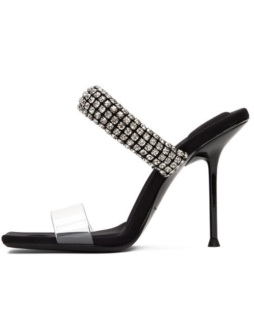 Alexander Wang Black PVC Julie Heeled Sandals
