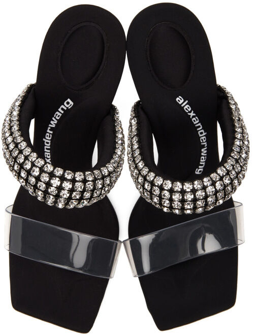Alexander Wang Black PVC Julie Heeled Sandals
