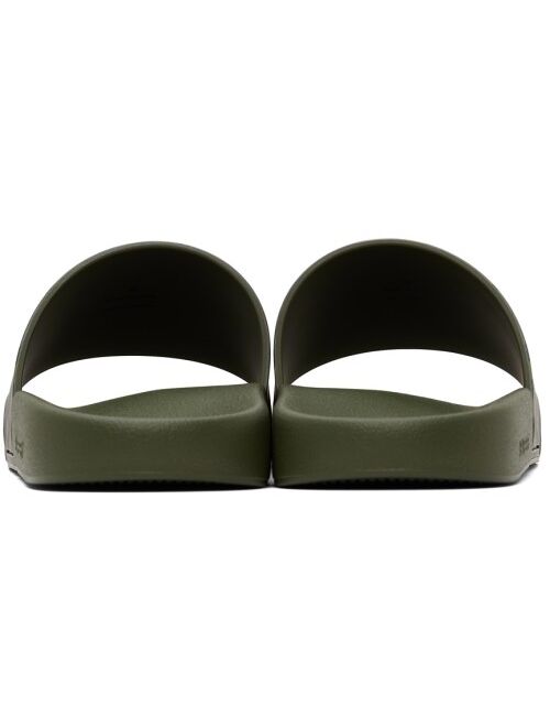 Burberry Green Check Furley Slides