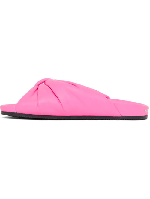 Balenciaga Pink Puffy Slides
