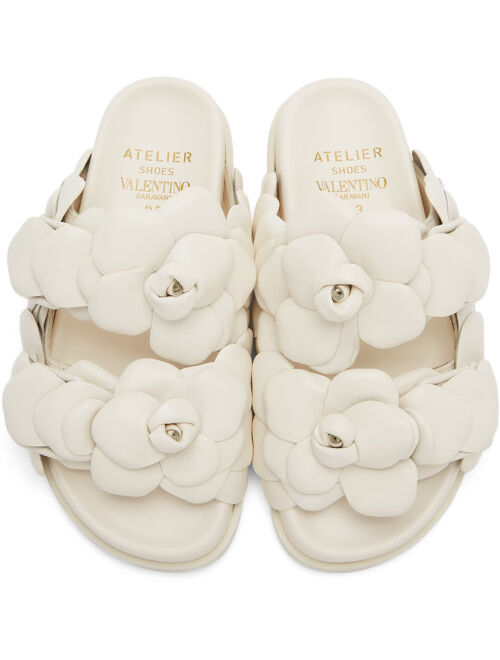 Valentino Off-White 03 Rose Edition Atelier Petal Sandals