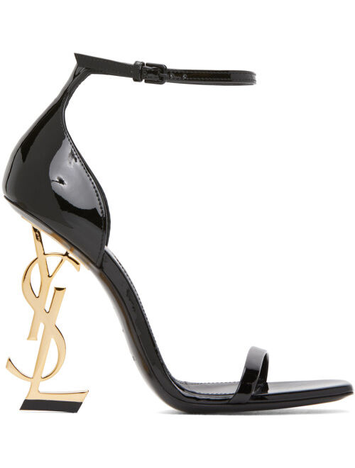 Black & Gold Patent Opyum 110 Heels