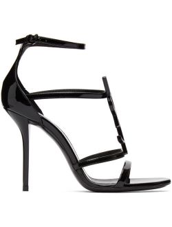 Black Patent Cassandra 100 Heeled Sandals