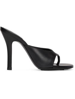 Black Two Toes Heeled Sandals