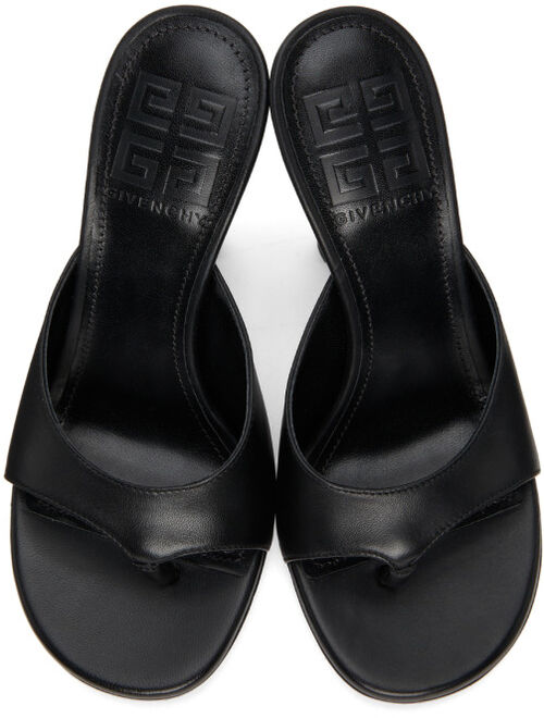 Givenchy Black Two Toes Heeled Sandals