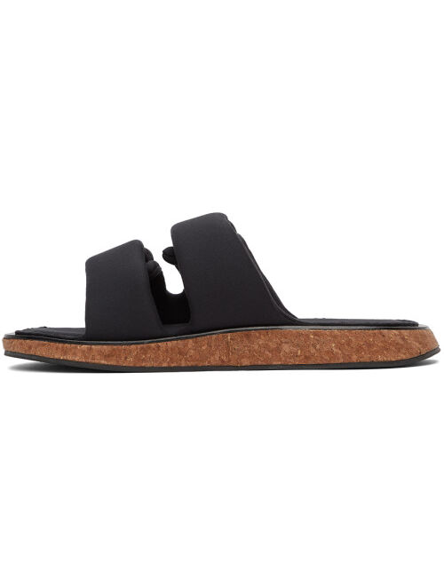 rag & bone Black Recycled Parque Slides