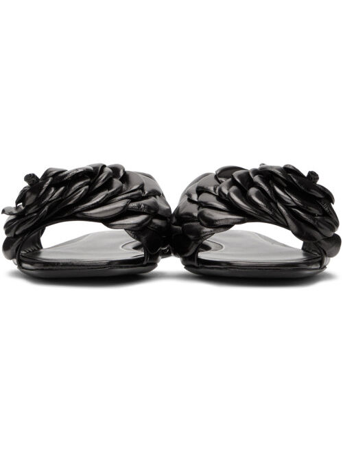 Black 03 Rose Edition Atelier Petal Flat Sandals