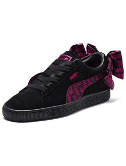 Mens Suede Classic X Barbie Lace Up Sneakers Shoes Casual - Black