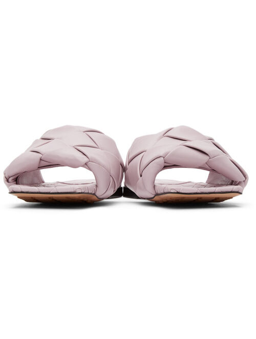 Bottega Veneta Pink Intrecciato 'The Lido' Sandals