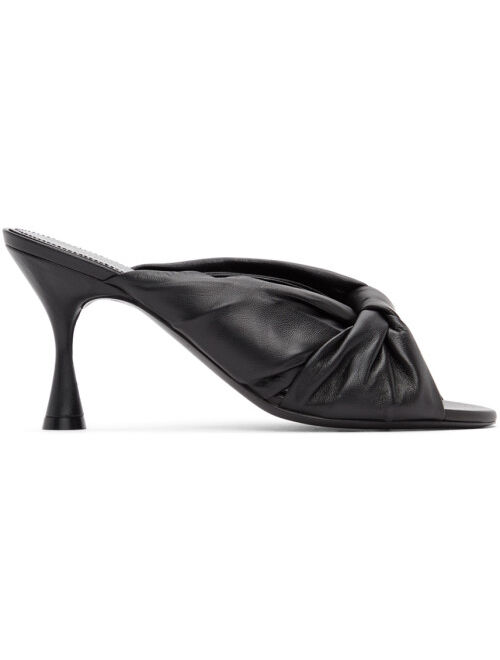 Balenciaga Black Drapy 80mm Mules