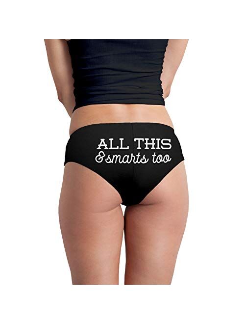 Decal Serpent All This and Brains Too Funny Women's Boyshort Underwear Panties