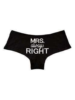 Mrs. Always Right Funny Women's Boyshort Underwear Panties
