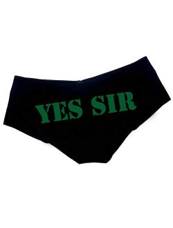 YES SIR Fun Womens Funny Underwear Hipster Panty