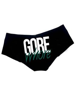 GOREwhore Funny Women Underwear Black Hipster Panties