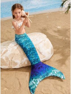 Toddler Girls Mermaid Tail Skirt