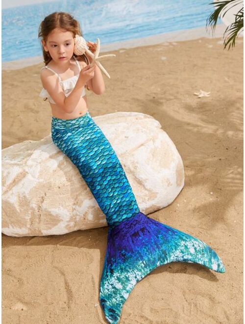 Shein Toddler Girls Mermaid Tail Skirt