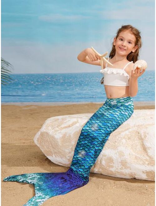 Shein Toddler Girls Mermaid Tail Skirt