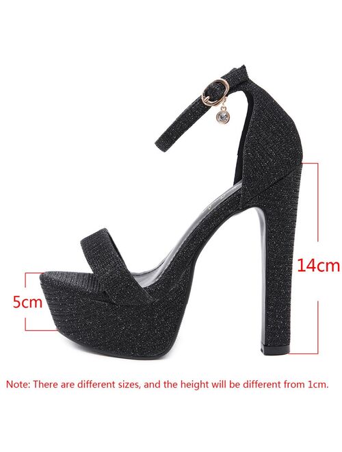New Summer Sexy Women High Heels Sandals Fashion Stripper Shoes Party Pumps Women platform sandals open toe high heels 14 cm