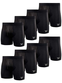 Men's Underwear - Performance Boxer Briefs with Fly Pouch (8 Pack)