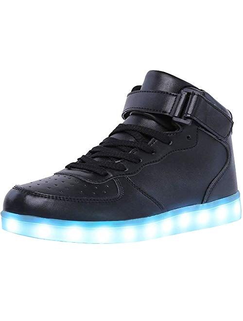 High Top LED Light Up Shoes USB Charging Sneakers for Men Women