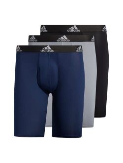 Men's Performance Long Leg Boxer Brief Underwear (3-Pack)
