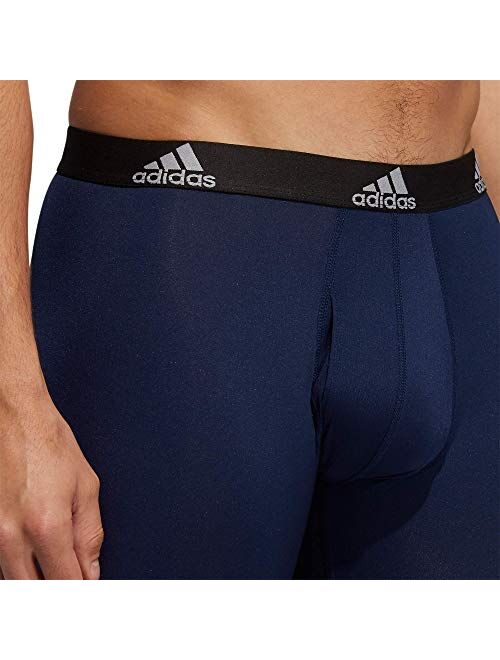 adidas Men's Performance Long Leg Boxer Brief Underwear (3-Pack)