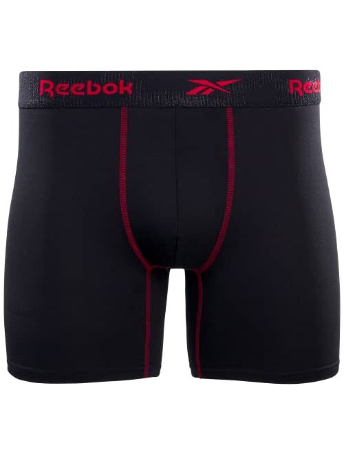 Reebok Men's Active Underwear - Sport Soft Performance Boxer Briefs (8 Pack)