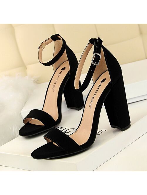 Bigtree Shoes Women Heels Sexy Women Shoes High Heel Plus Size Women Pumps Wedding Shoes Ladies Classic Sandals Chaussure Femme