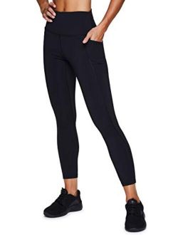 tech flex compression High Waisted Workout Yoga Leggings with Pockets for Women