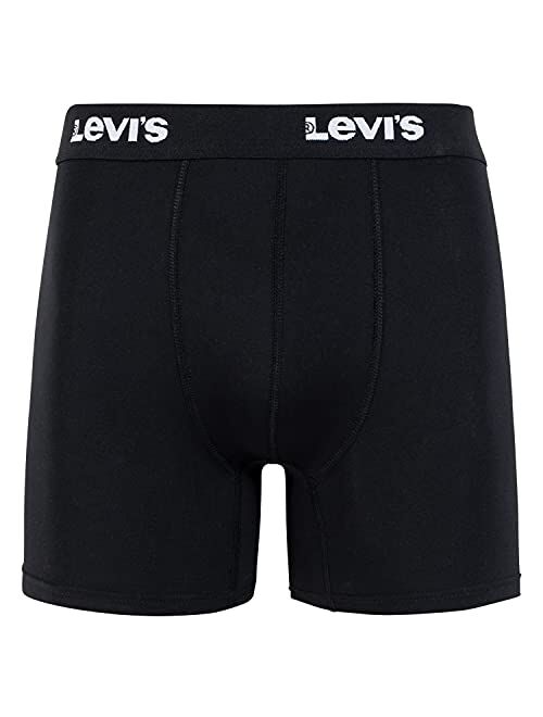 Levi's Levi’s Mens Underwear Microfiber Boxer Brief for Men Ultra Soft 4 Pack