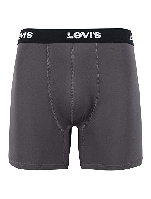 Levi's Levi’s Mens Underwear Microfiber Boxer Brief for Men Ultra Soft 4 Pack