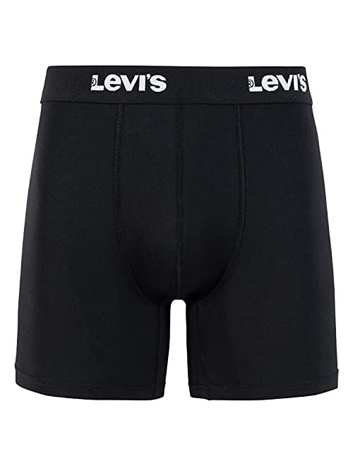 Levi's Levi’s Mens Underwear Microfiber Boxer Brief for Men Ultra Soft 4 Pack