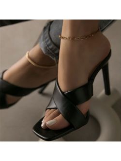 Women Fashion Pumps Ladies Sexy Leather Wedding Party Shoes Woman Office High Heels Female Dress Sandals Mujer Sapato Feminino