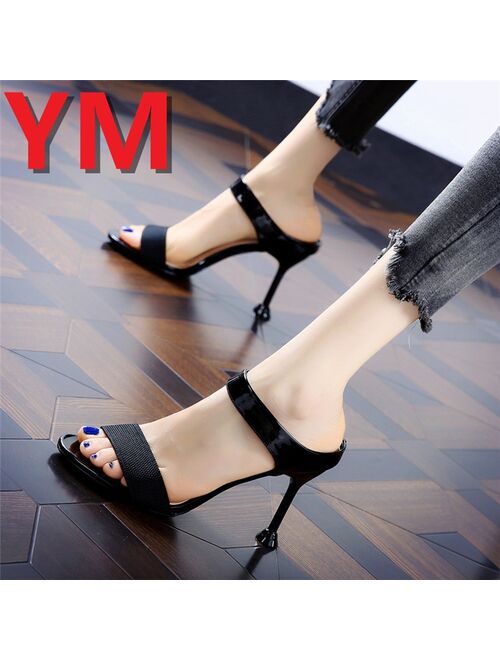 2020 Hot Sell Spring heel High Heels Sandals 8CM lady Pumps classics slip on Shoes Sexy Women party shoes Wedding Slingbacks