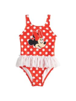 Baby Girl Disney's Minnie Mouse Tutu One-Piece Swimsuit