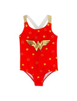 Girls 4-6x DC Comics Wonder Woman One-Piece Swimsuit