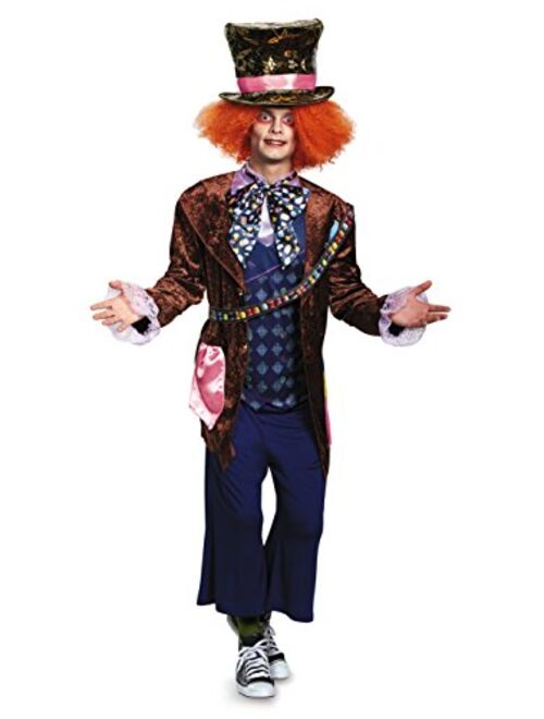 Disguise Men's Alice Mad Hatter Deluxe Costume