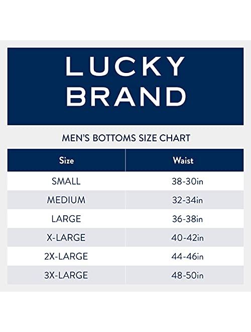 Lucky Brand Men's Underwear - 100% Cotton Knit Boxers (3 Pack)