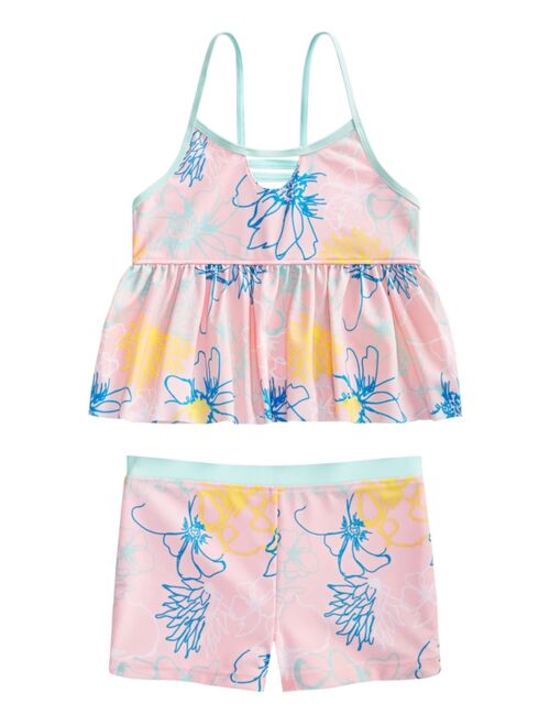 Ideology Big Girls Strappy Printed Tankini, Created for Macy's