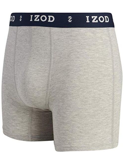 IZOD Men’s Underwear – Cotton Stretch Boxer Briefs with Comfort Pouch (3 Pack)