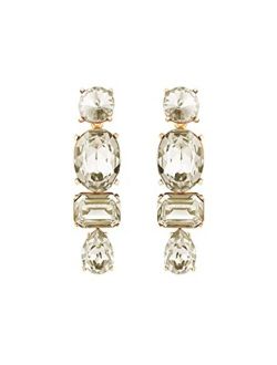 Oscar de la Renta, Crystal Baroque Geometric Earrings