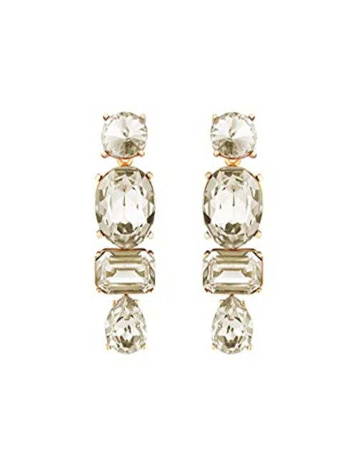 Oscar de la Renta Oscar de la Renta, Crystal Baroque Geometric Earrings