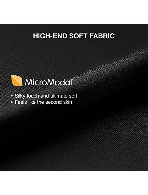 DAVID ARCHY Men's Underwear Soft Micro Modal Trunks 4 Pack