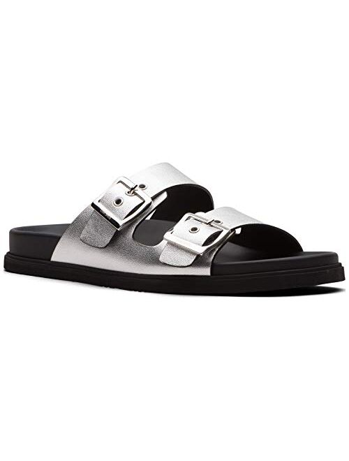 Car Shoe Women's Sandals Laminate Calf And Leather
